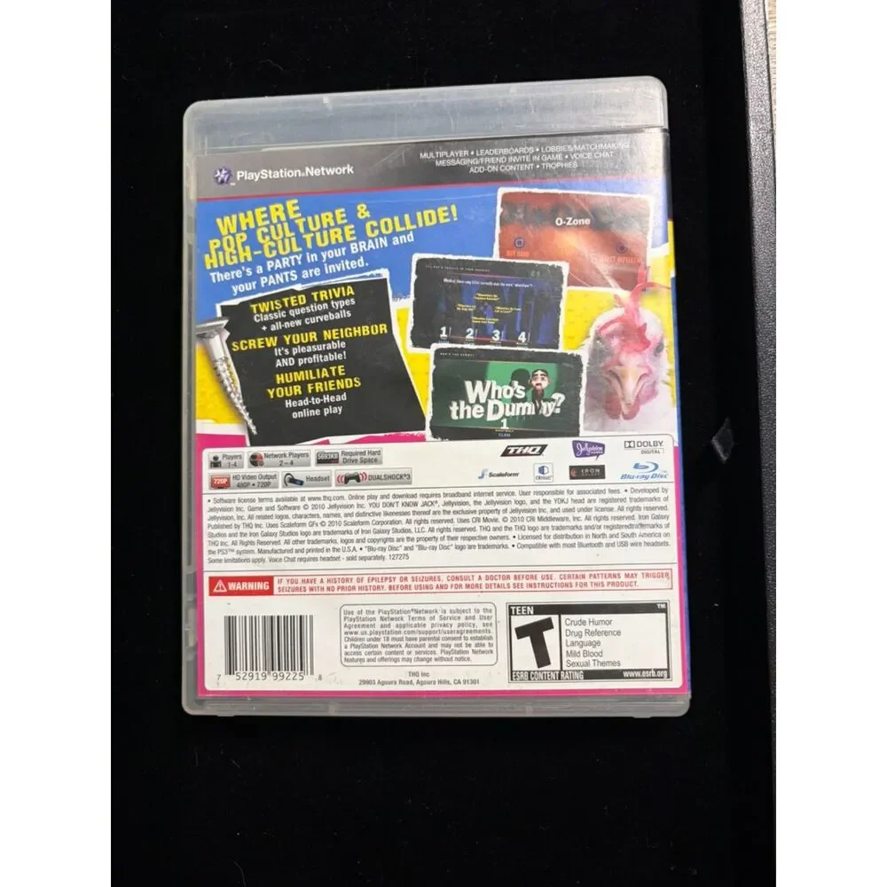 You don't know Jack for Sony playstation 3